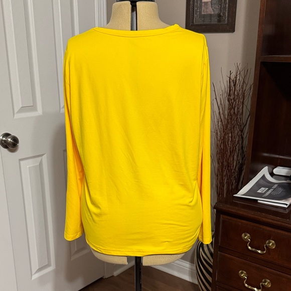 Yellow Long Sleeve Shirt with 89 Print - Picture 3 of 3